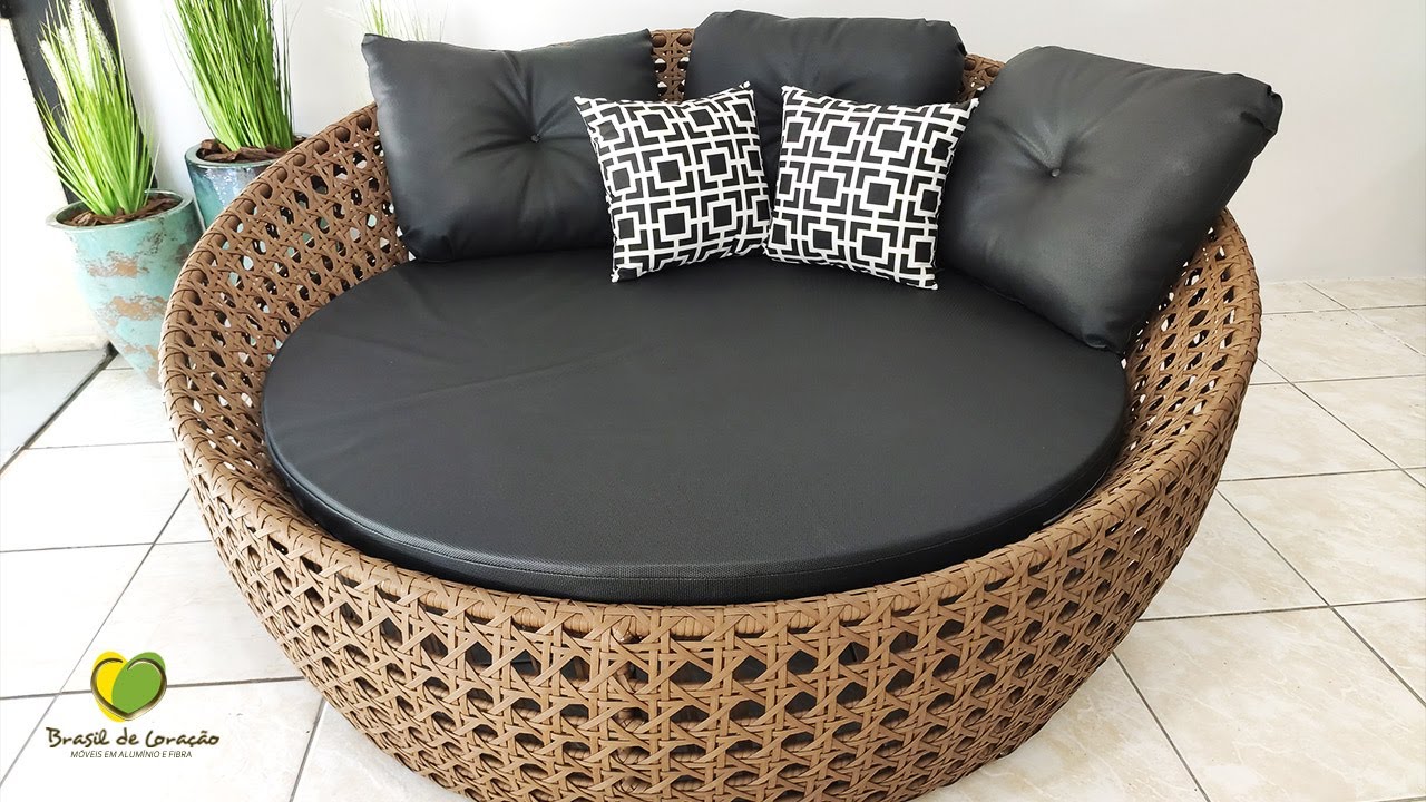 Chaise Redonda De Aluminio E Fibra Sintetica Florianopolis 1 80m Tela Youtube