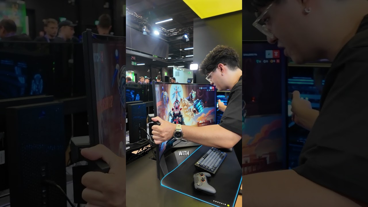 poorly explaining things at our gamescom booth 