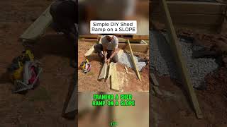 Simple DIY Shed Ramp on a SLOPE 🔨🏠 Easy Build for Uneven Ground