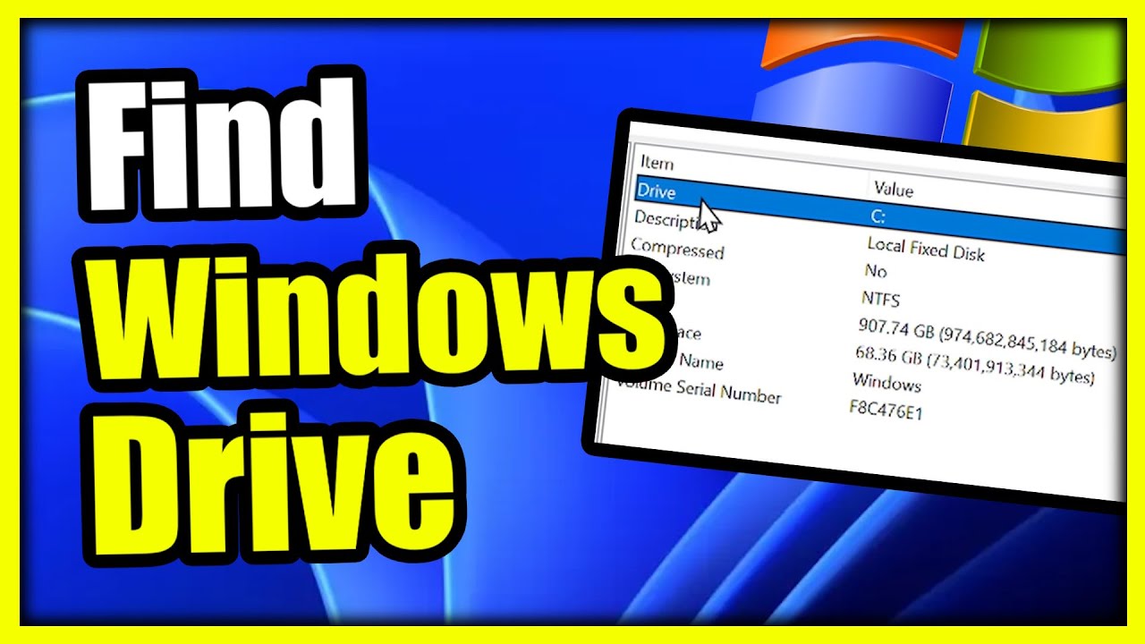 How to Find out if Windows is installed on SSD or HDD & Drive Location