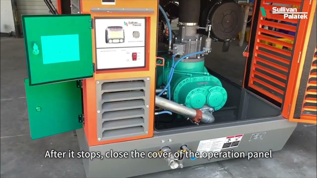 SullivanPalatek D375 Air Compressor Startup&Maintenance Video YouTube