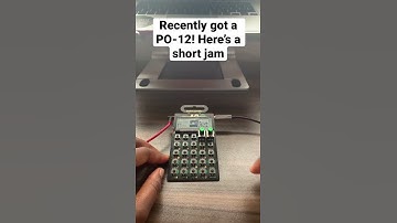 First PO-12 jam #pocketoperator #pocketoperators #electronic