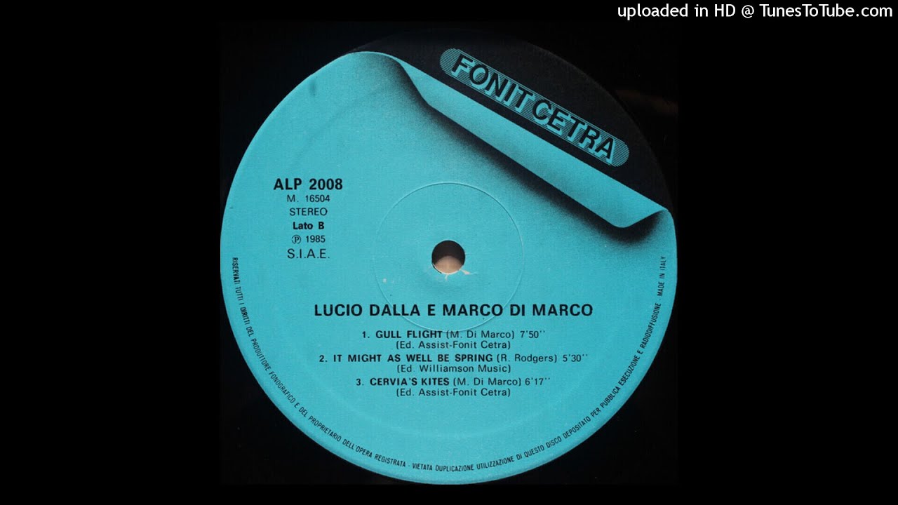 Watch Lucio Dalla, Marco Di Marco - Gull Flight on YouTube Watch Lucio Dalla, Marco Di Marco - Gull Flight on YouTube
