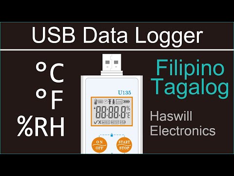 Operasyon at Setup ng Temperature Humidity Data Logger U135