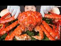 ASMR MUKBANG | KING CRAB 🦀 SEAFOOD EATING 킹크랩 해물찜 소스 퐁당! 먹방