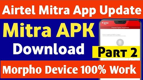 Airtel Mitra App Morpho Device Working 100% | Airtel Mitra App Morpho Light problem Solution 2022 |