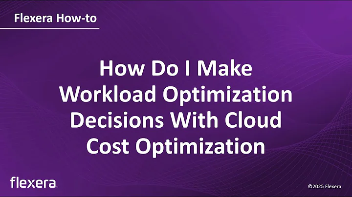 How Do I Make Workload Optimization Decisions With Cloud Cost Optimization