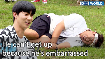 He can't get up because he's embarrassed [Two Days and One Night 4 : Ep.142-1] | KBS WORLD TV 220918