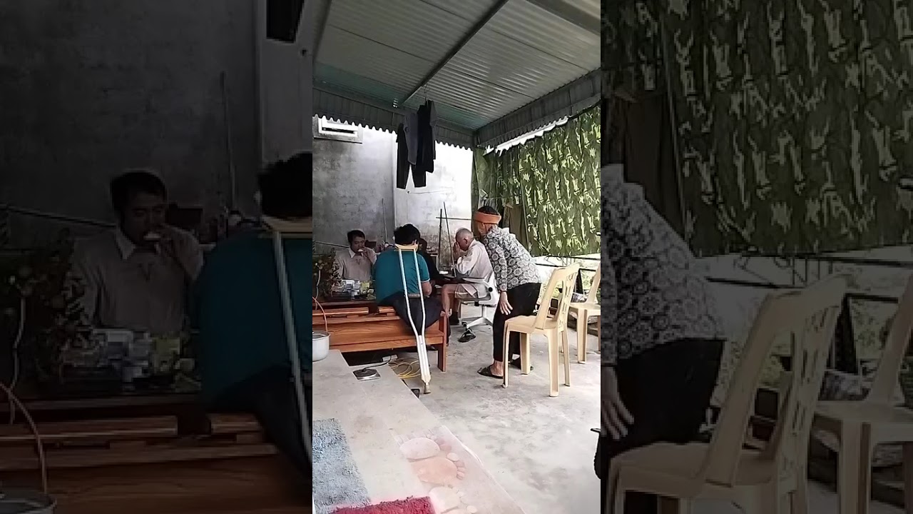 Chú Trần Hiệu bớt chút thời gian đến thăm bác Tôn Đức