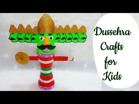 How to make Raavan for Dussehra/Dussehra Craft for Kids/Raavan Making at home/Raavan Making Craft