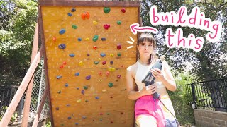 building an athome climbing wall (with no skills lol)