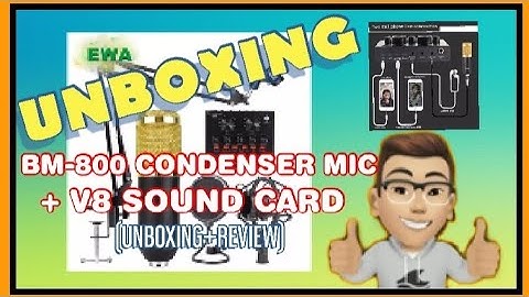 V8 Sound Card + BM-800 Condenser Mic|UNBOXING & REVIEW