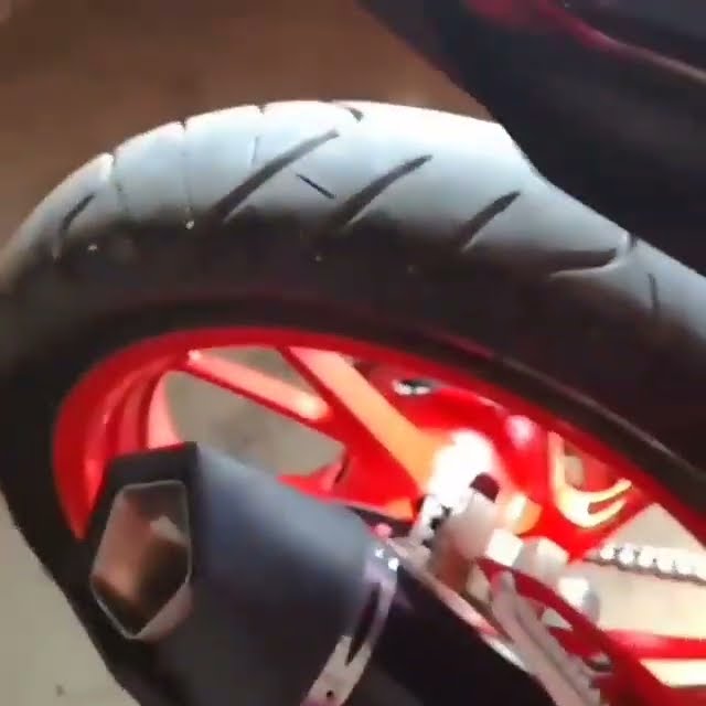 R9 alpha black original Cbr150 || Knalpot Racing