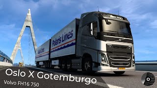 ETS2 - OSLO to GOTHENBURG with the VOLVO FH16 750! Onions - Polaris Lines screenshot 5