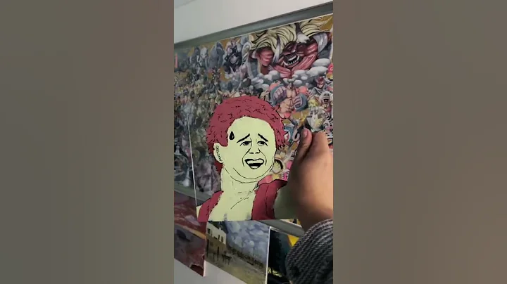 #Anime #Animeglasspainting glass painting丨Demon Slayer丨 Diy anime glass painting~ Guess who is it!!