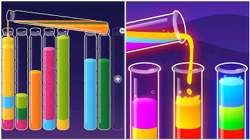 Water Sort Puzzle Gameplay 59, Android Games ios Walkthrough Simulator Think Brain