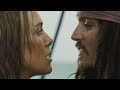Elizabeth Swann And Jack Sparrow Goodbye Kiss Pirates Of The Caribbean 