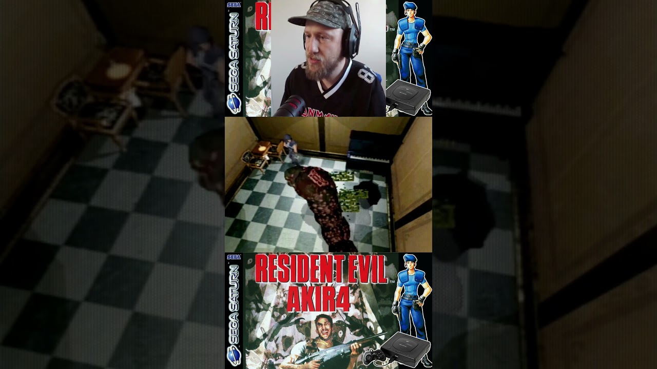 HITLESS YAWN 2 ON SEGA SATURN 😏 #retrogaming #horrorgaming #residentevil #capcom