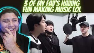 REACTING TO : STRAY KIDS HAVING FUN WHILE MAKING MUSIC