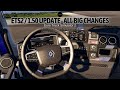 Euro truck simulator 2  150 update  all big changes  whats new  renault new etech t 