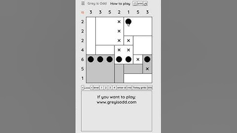 Grey is Odd - Today grids. Solution level 2 7X7 dated 02-18-2024