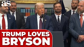 WHITE HOUSE MOMENT: Trump delivers ULTIMATE TRIBUTE to BRYSON DECHAMBEAU