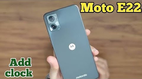Clock Add On Home Screen In Moto E22, How To Add Clock In Home Screen, Moto E22 Mein Clock Add
