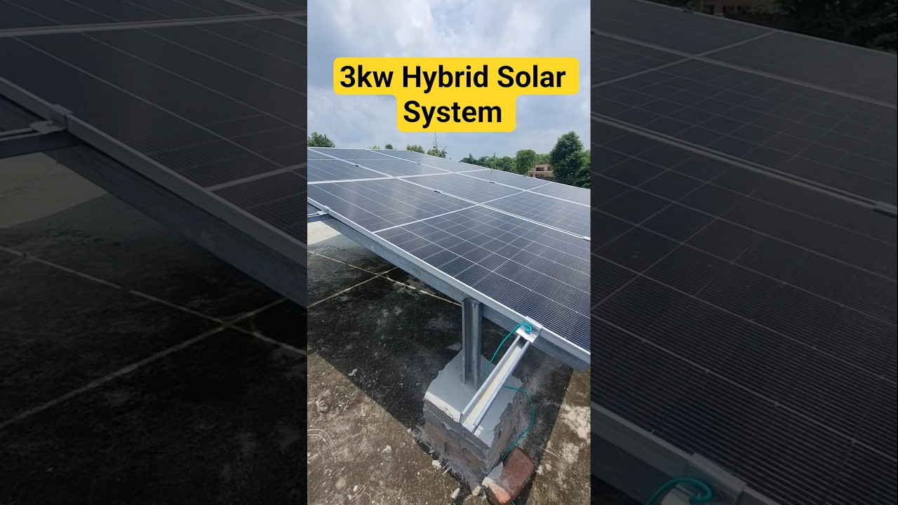 3KW Hybrid Solar System।।PM Suryaghar Muft Bijli Yojna।।