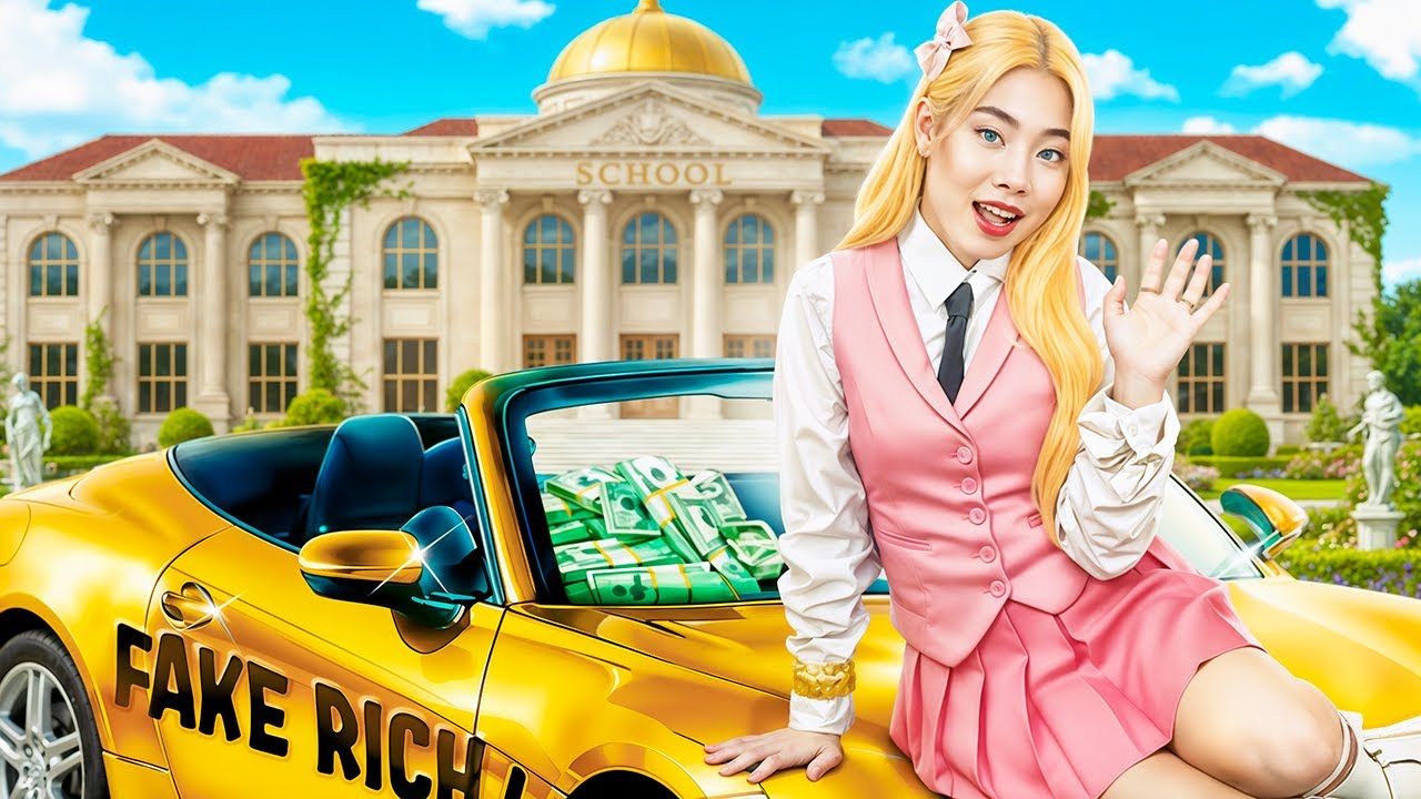 Бедная девочка становится богатой в школе! Плохая ученица становится хорошей