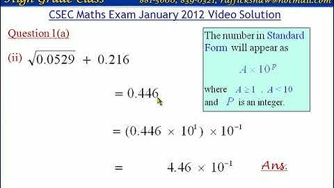 Ques 1   Maths The Easy Way CXC CSEC January 2012
