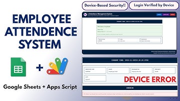 Aanwezigheidssysteem met apparaatgebaseerde beveiliging met behulp van Google Sheets en Apps Scri...