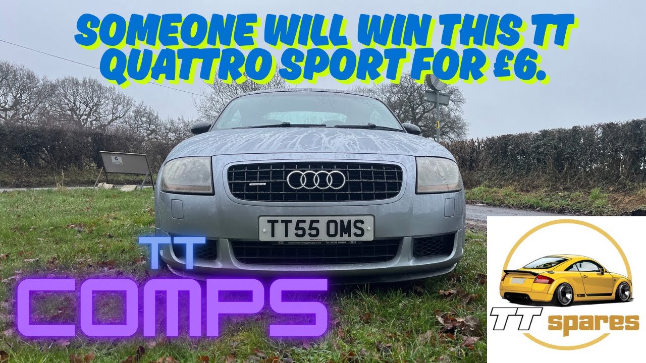 YOU CAN WIN THIS AUDI TT QUATTRO SPORT 2005 67,000miles, FSH 2000 tickets 😎 24th June draw!