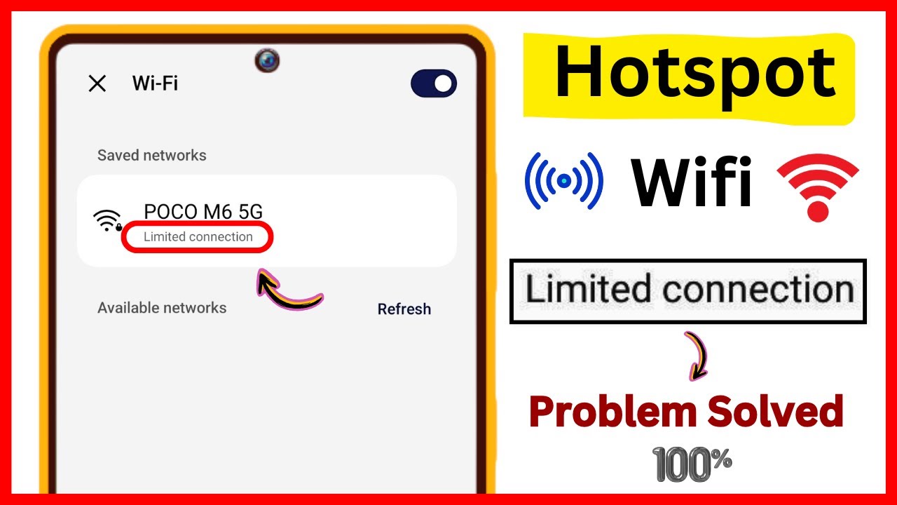 How To Fix Limited Connection Problem In Android !! WiFi & Hotspot Limited Connection Problem