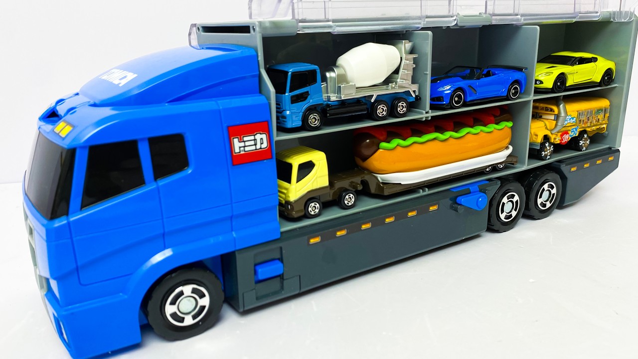 トミカ☆世界の高級な車のミニカーを開封してコンボイへ収納☆ホンダ
