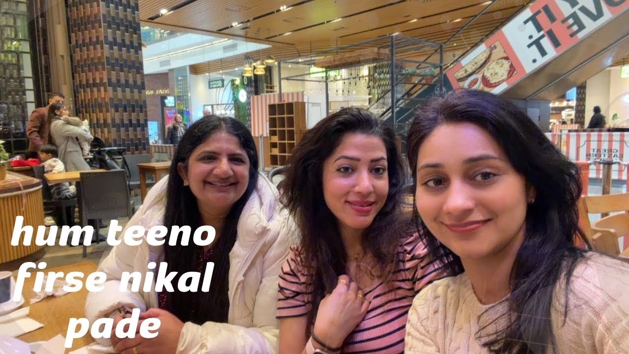 Nikal pade hum teeno phirse shopping per🛍️🛍️ Indian Chaat, Pav Bhaji & Chai ☕️