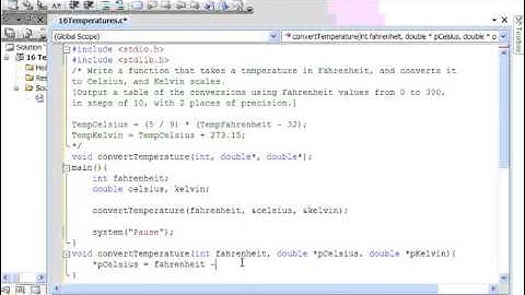 16 C Problem Solving with Pass by Reference