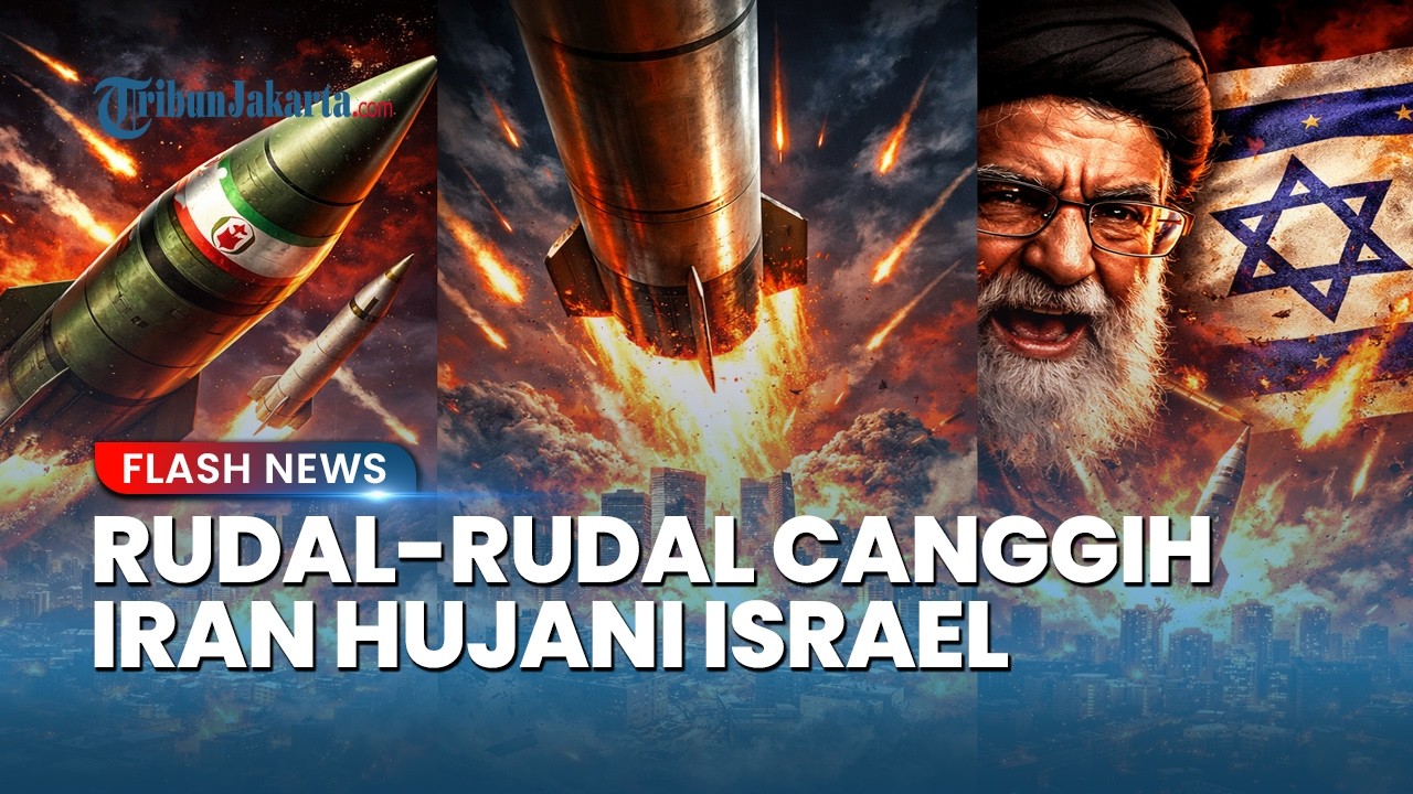 Israel Digempur Rudal Khorramshahr-4, Kheibar & Fattah! Tel Aviv Kacau, Sirene Perang Meraung