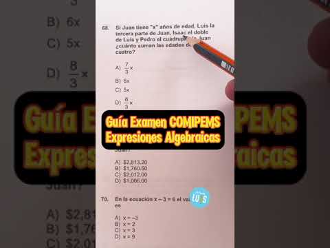 Guía Examen COMIPEMS | Matemáticas: Expresiones Algebraicas