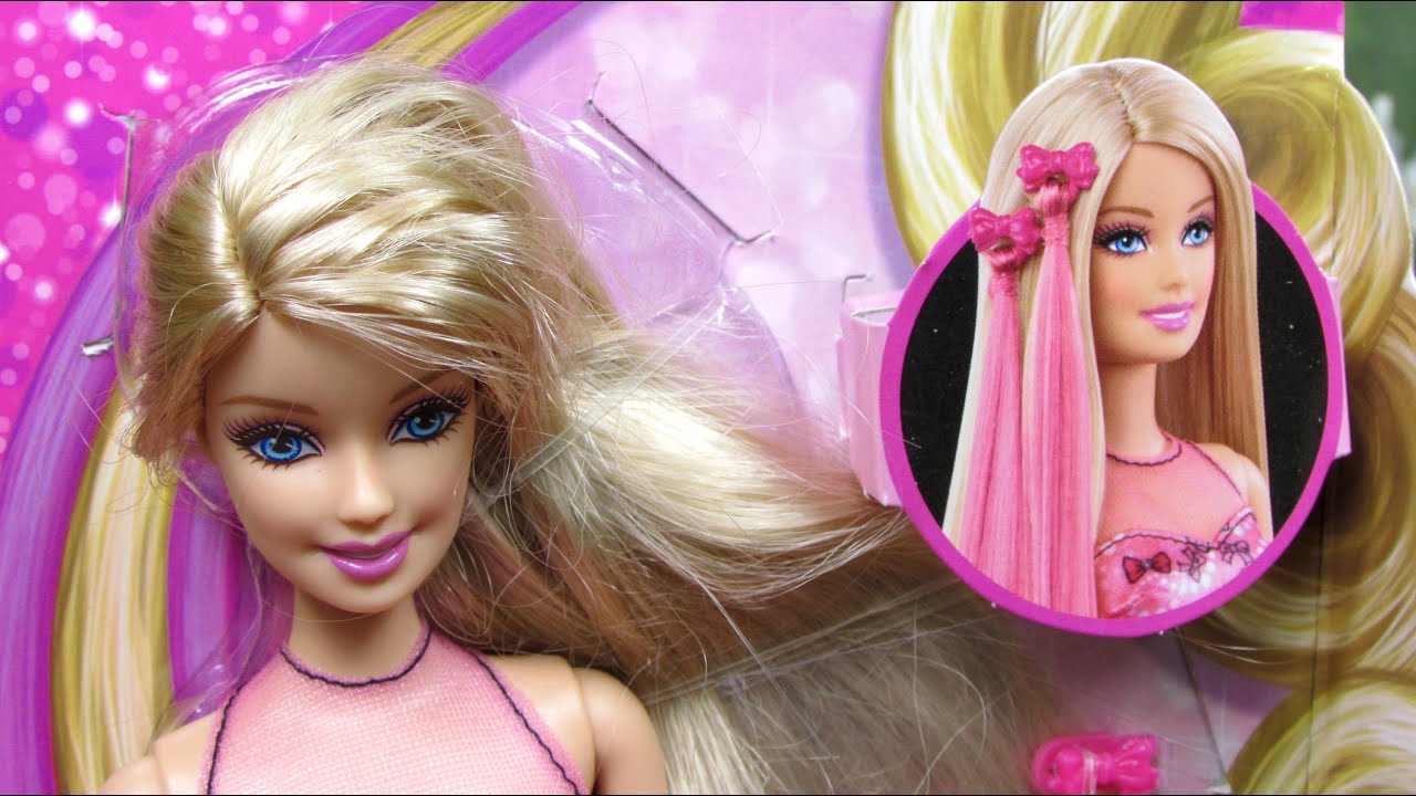 Barbie Hair-Tastic Doll - Pink - Mattel - CBW36 - YouTube
