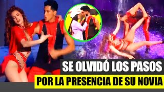 SANTIAGO SUAREZ SE PONE NERVIOSO JUNTO A BAILARINA POR LA PRESENCIA DE RAYSA ORTIZ EN EL GRAN SHOW