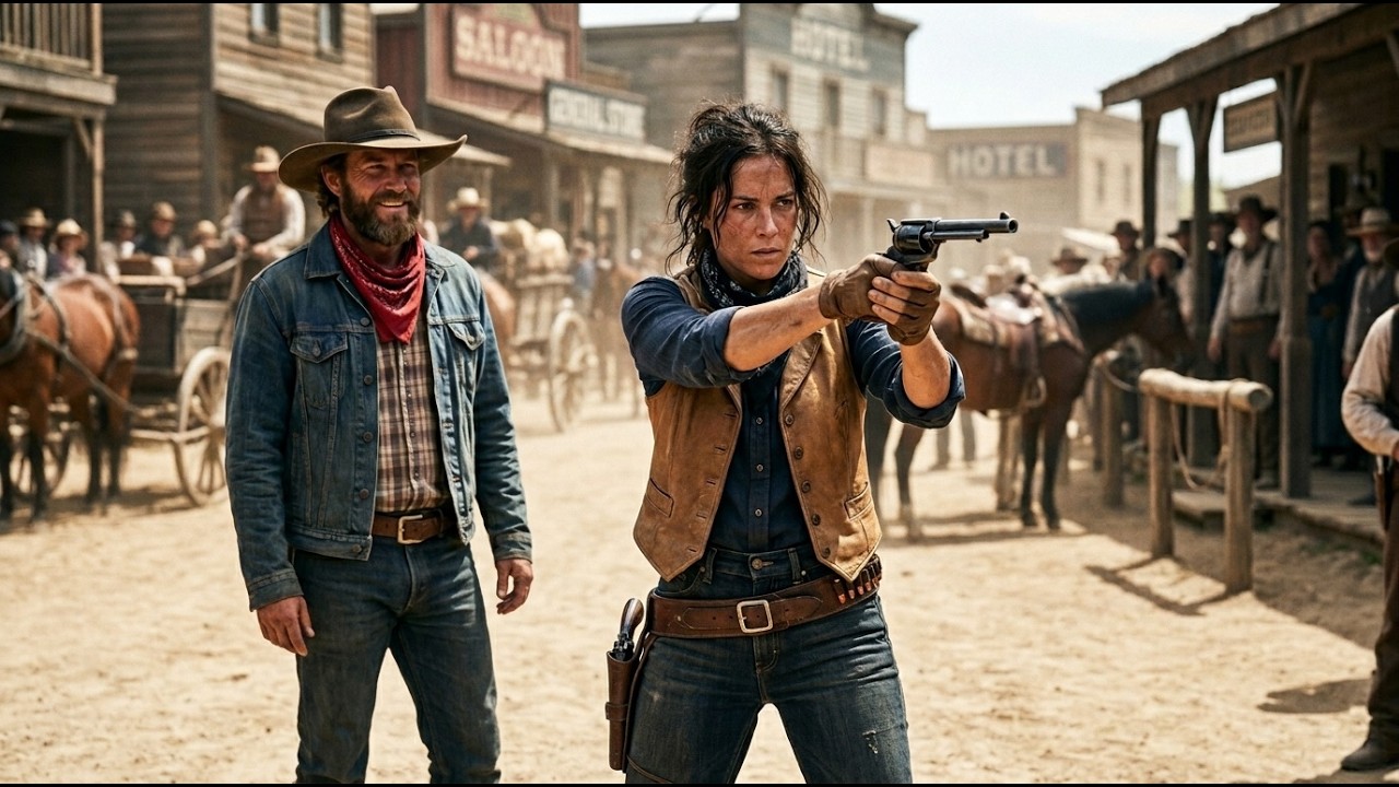 Le cow-boy se moqua de la fille du fermier — quelques minutes plus tard, son tir stupéfia la ville.