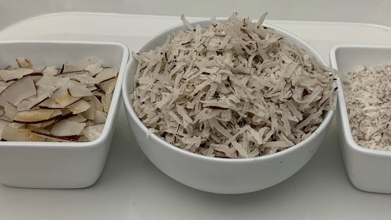 HOW TO MAKE DESICCATED COCONUT AT HOMEHOW TO MAKE COCONUT FLAKES YouTube