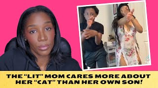 Cchie Poppin Lit Mom Locks Her Son Out Of The House So She Can Pop Her Cat Just A Girl Talk