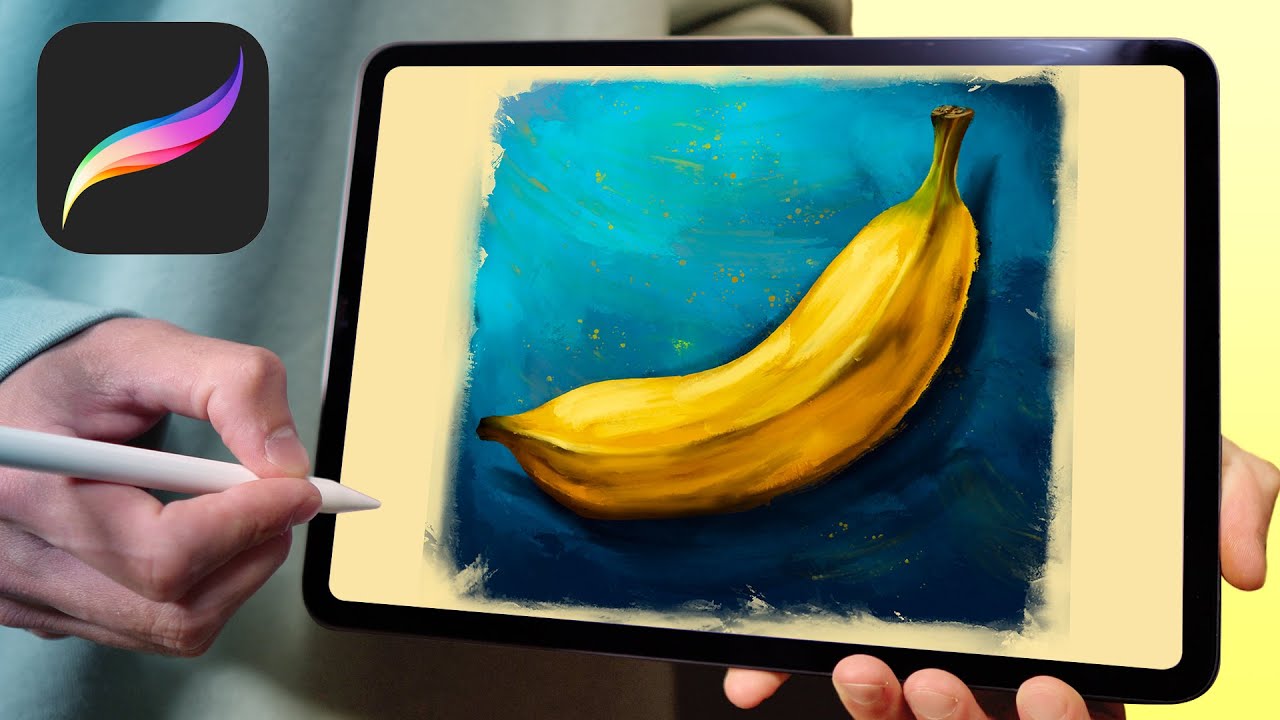 Banana Painting - Procreate tutorial 199 - YouTube