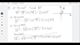 Powers and Roots of Complex Numbers