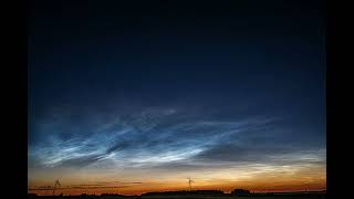 Mesmerizing Night Sky: Noctilucent Clouds Time-Lapse