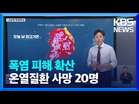 13일째 폭염특보…태풍도 상륙 예고 / KBS  2023.08.06.