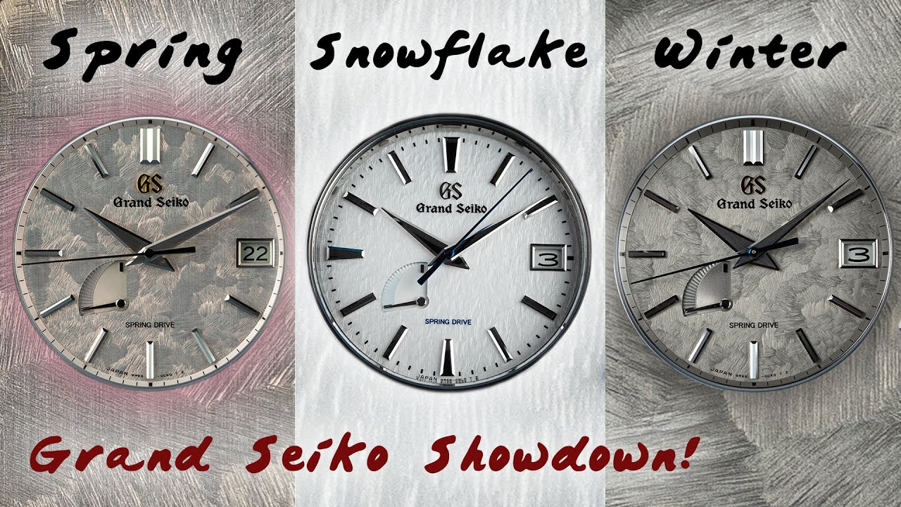 Snowflake, Winter or Spring? Detailed comparison of the Grand Seiko  SBGA211, SBGA415 and SBGA413 - YouTube