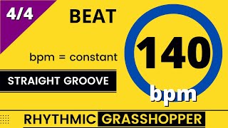 beat trainer | 140 bpm | constant | standard groove