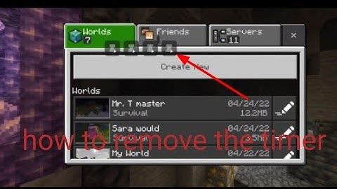 Timer your Sessions in display to remove | minecraft timer kaise hataye screen se | Mr T master